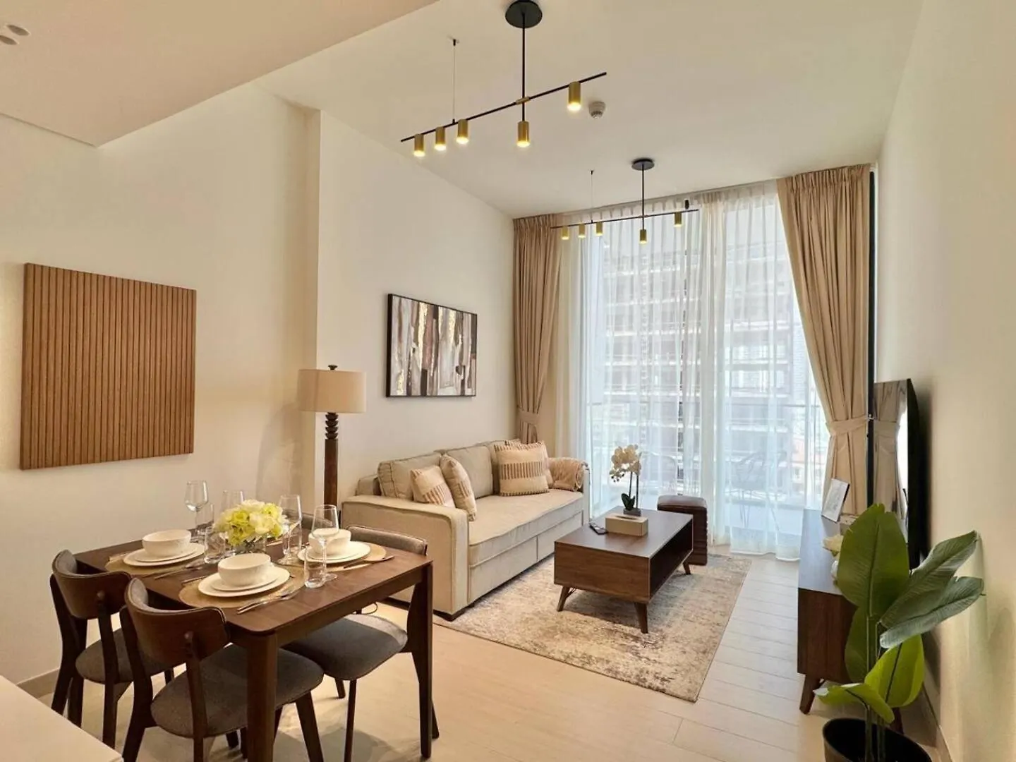 Cozy 1Br Wood & Beige Retreat In Jvc Apartment Dubai 0*,  United Arab Emirates